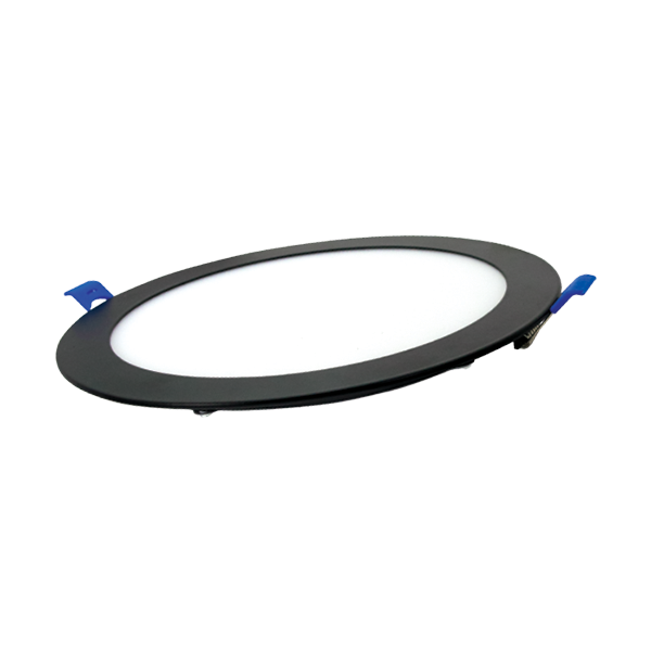 Sıva Altı Yuvarlak LED Panel Armatür-Siyah